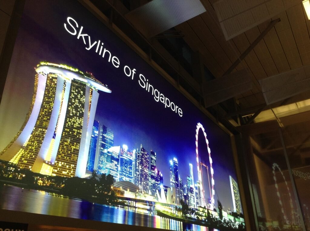 airport, advertising, singapore, changi, advertisement, board, display, advertise, billboard, billboard, billboard, billboard, billboard, billboard
